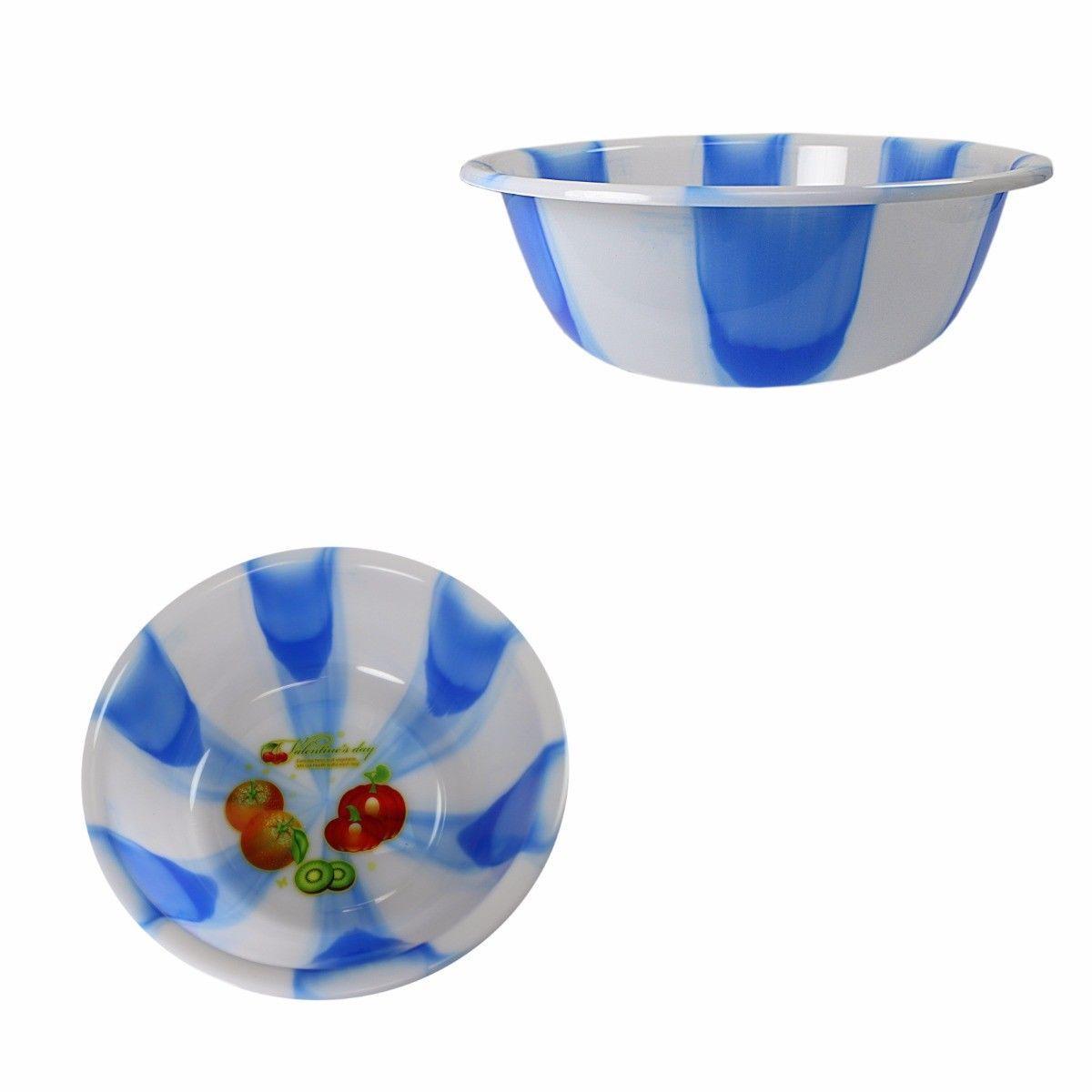 Tie Dye Print Plastic Kitchen Bowl Extra Large 40 cm Assorted Colours 3067