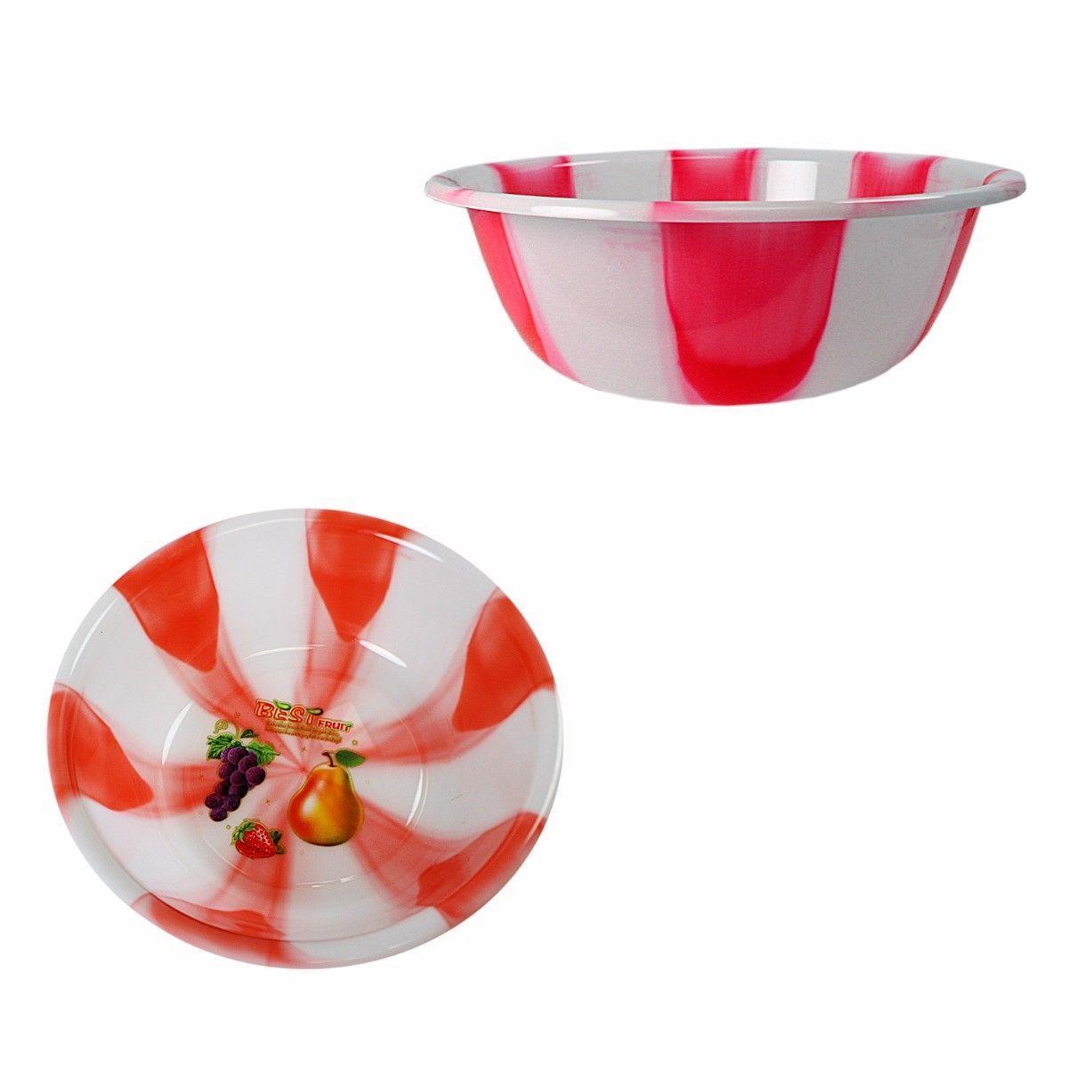 Tie Dye Print Plastic Kitchen Bowl Extra Large 40 cm Assorted Colours 3067