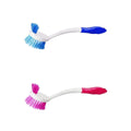 Plastic Double Sided Cleaning Washing Up Scrubbing Dish Brush 28 cm Assorted Colours 4025