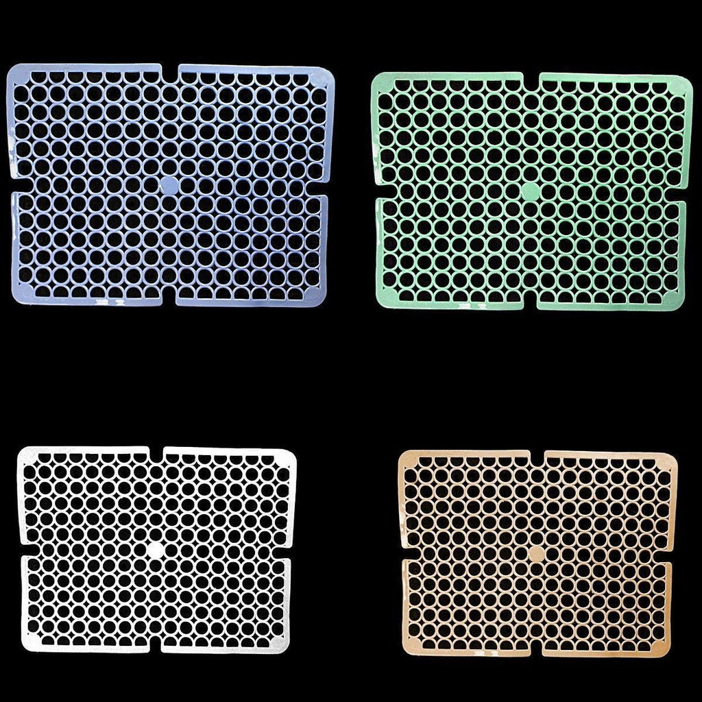 Square PVC Plastic Sink Mat with Circle Pattern 29 x 29 cm Assorted Colours 6995