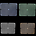 Square PVC Plastic Sink Mat with Circle Pattern 29 x 29 cm Assorted Colours 6995