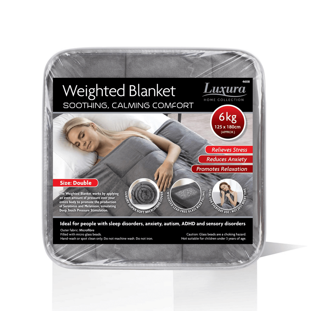 Weighted Blanket 125cm x 180cm 6kg Grey 4608