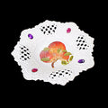 Plastic Jewelled Serving Tray Printed Design Round 21 cm Assorted Designs 3222