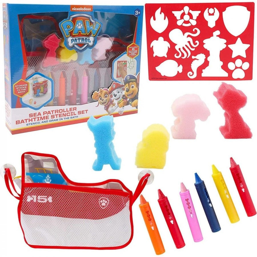 97-0041 Paw Patrol Sea Patroller Bath Time Stencil Set
