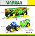 9878-4C Farm Tractor with Sprayer Trailer – Agricultural Machine Toy