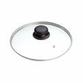 24cm Clear Glass Replacement Pan Lid with Knob 0786