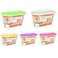 Plastic Dried Food Grains Pantry Storage Container with Pourer Lid 1L Assorted Colours BG283 / 9283