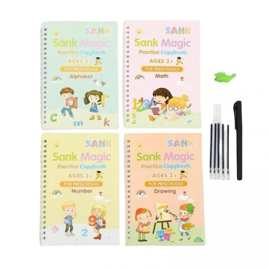 4026B (x6) 4 Pack Sank Magic Educational Practice Copybook