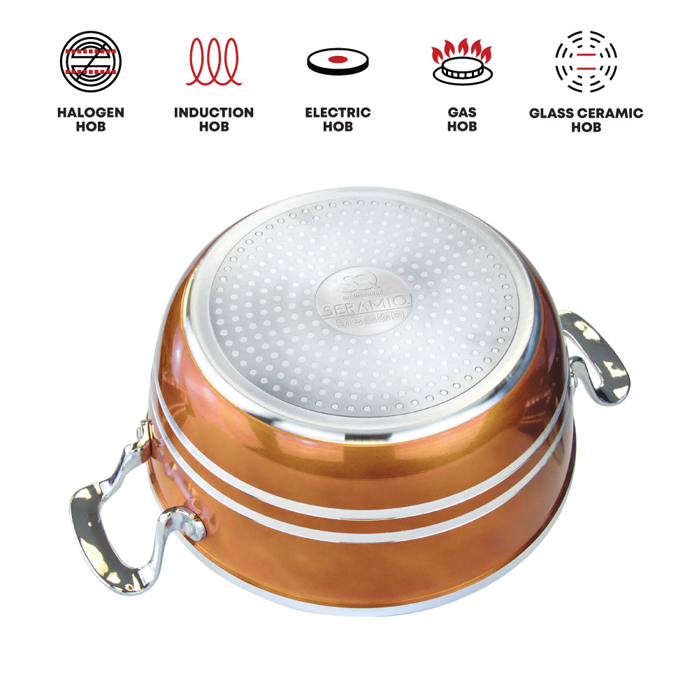 SQ Professional Seramiq Mianra Diecast Stockpot Set of 5 Axinite 4925