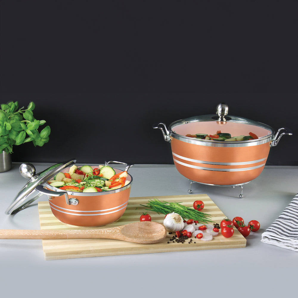 SQ Professional Seramiq Mianra Diecast Stockpot Set of 5 Axinite 4925