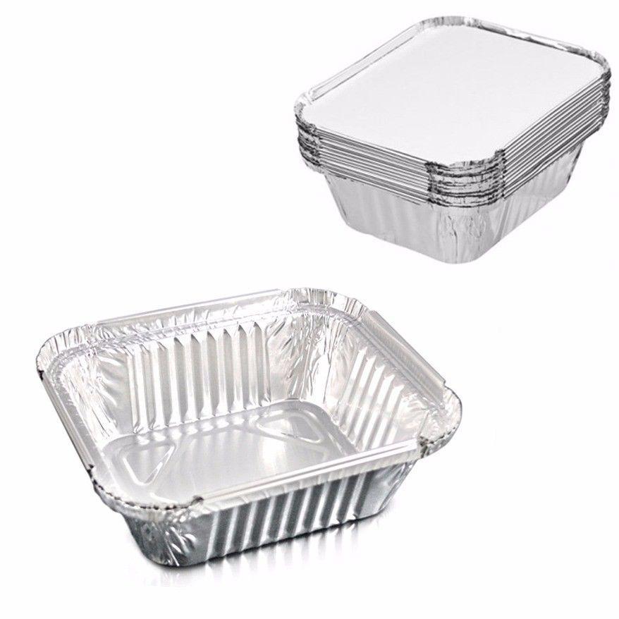Aluminium Foil Food Containers 12.5 x 10 x 4 cm Pack of 10 SK7310
