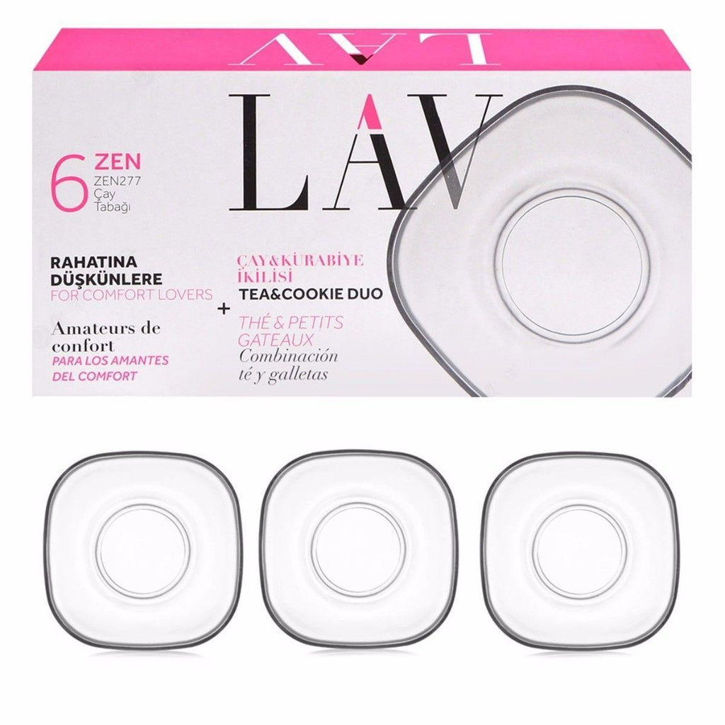 Zen Tea Cup Saucer Set of 6 ZEN277F / 5782