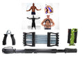 Training Gym Exercise Workout Set of 4 Handgrips Jump Rope Chest Expander Power Twister 5224 A W25  (Parcel Rate )