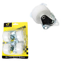 Plastic White Wheels with Brackets 3.5 x 2 cm Pack of 4 0628