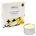 16 Opella Tealight Candles 8 Hour Long Burn Vanilla (10/60) CDFRV