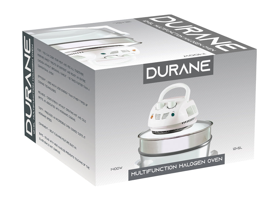 SQ Professional Durane Halogen Oven 12+ 5 Litre with Protective Basket 1400W 9365