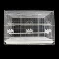 Large White Rectangular Metal Bird Cage 60 x 40 cm 4950