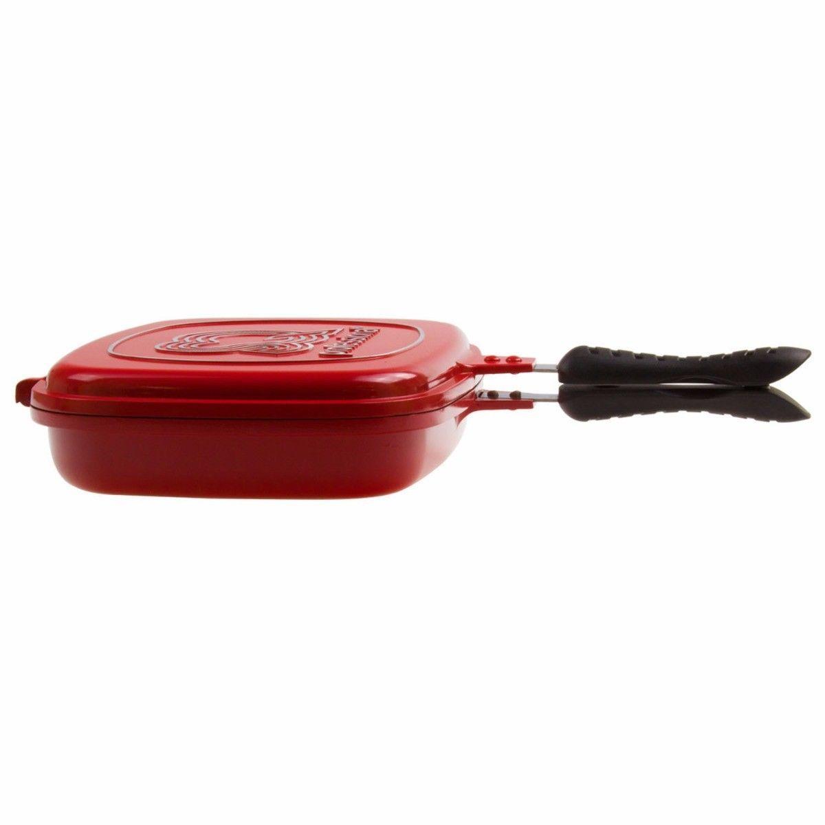 SQ Professional Nea Diecast Double Sided Magic Pan 32cm Rossa Red 4680