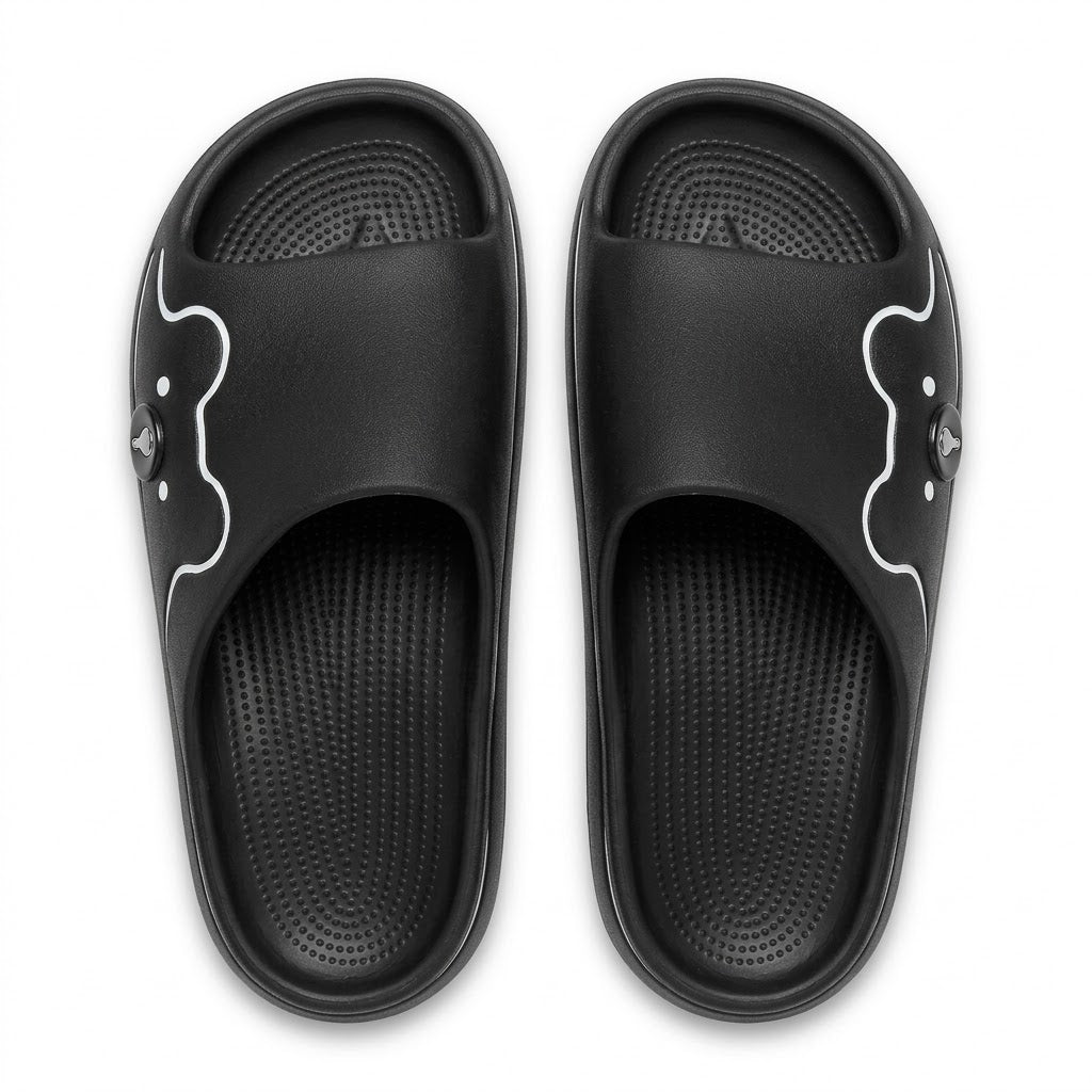 Unisex Design Slipper Slides, Assorted Sizes 40-45, Random Colours, SKU 9952