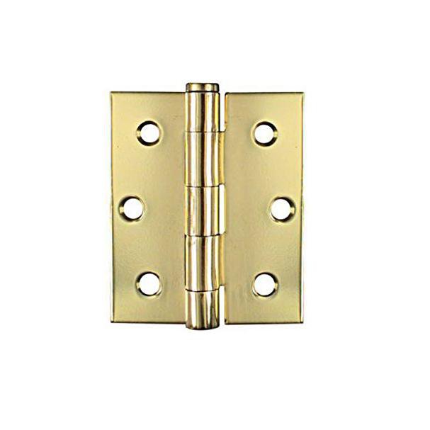 3'' Carded Butt Hinges Brass Effect Home Diy 0594