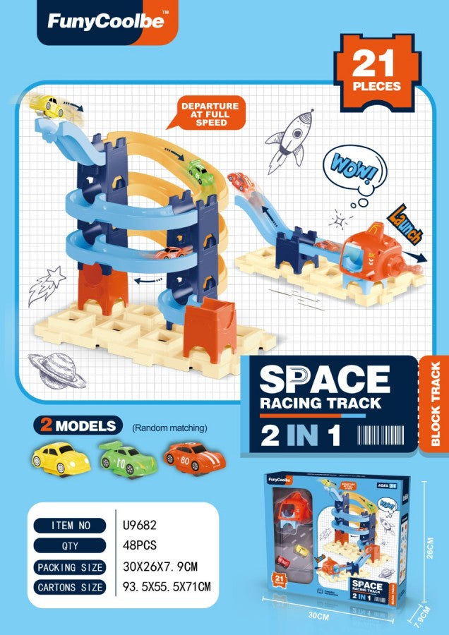 U9682 Space Racing Track 2-In-1