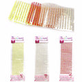 Say it in Crystals Single Sheet Round Gem Stickers Assorted Colours 3491