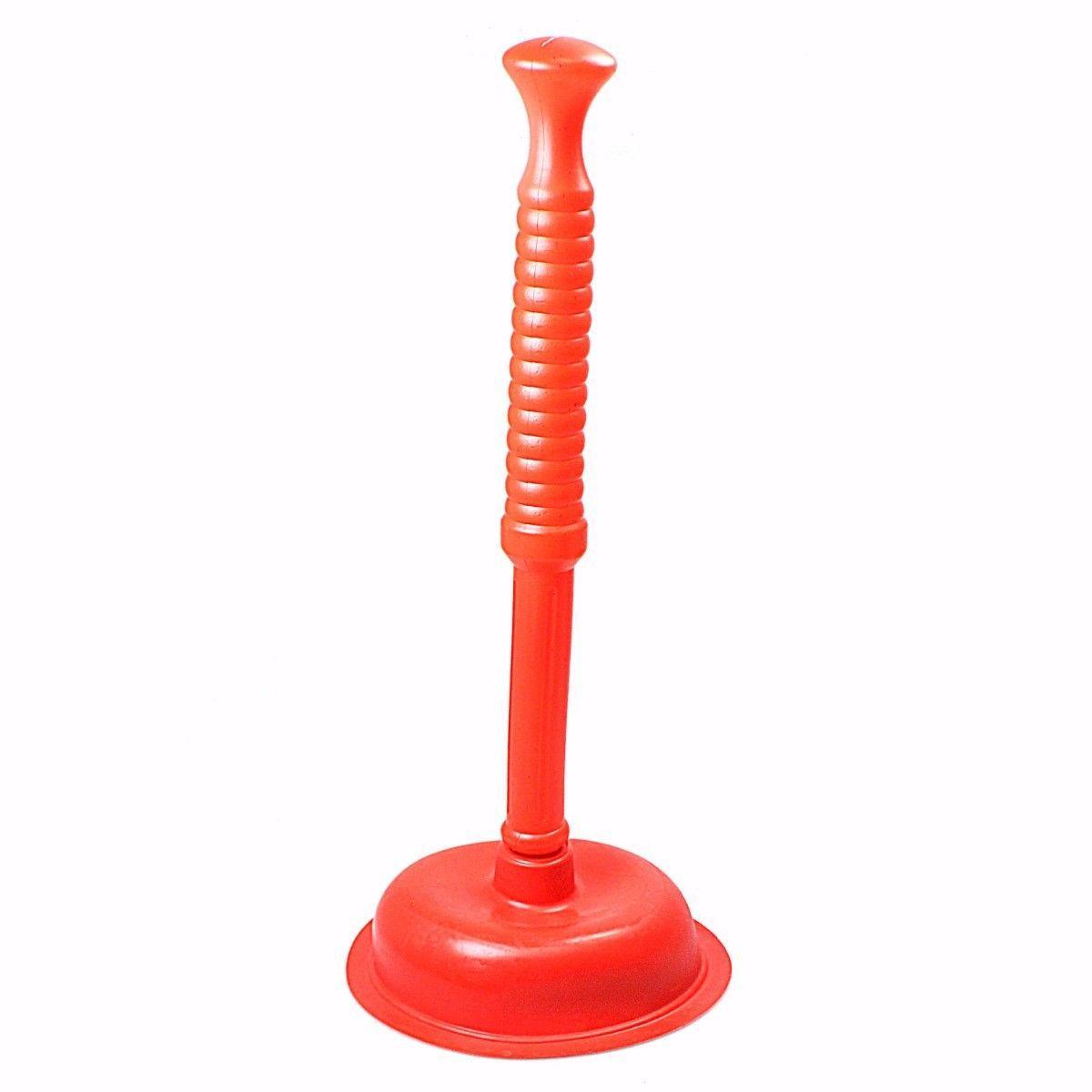 Plastic Bathroom Toilet Plunger Red 3915