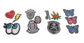 Embroidered / Sequinned Iron on Clothes Patches Set  Assorted Designs 5433