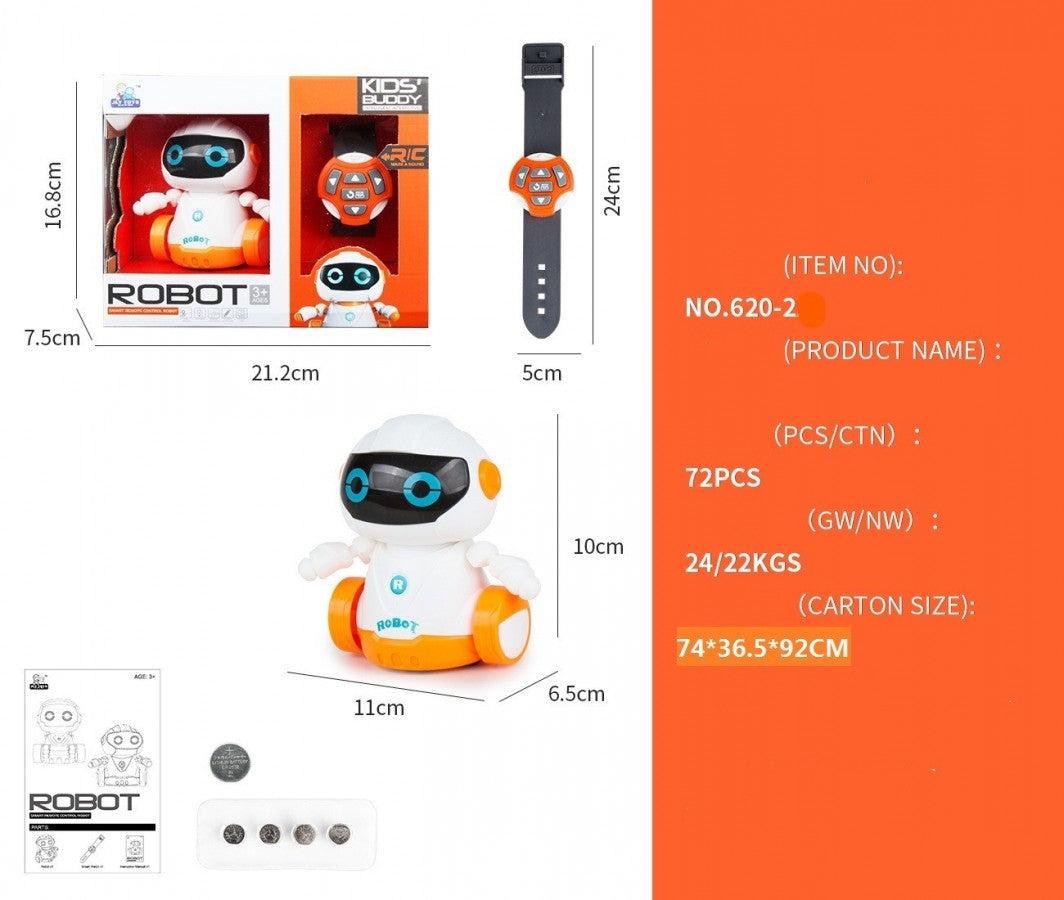 620-2 Interactive Inductive Line Tracing Robot Toy Set with Eye Light & Pen