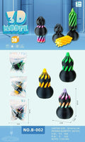B-002 3D Mixed Shape Spiral Fidget