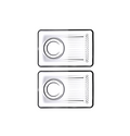 PB Elysia Deluxe Tea Plate 18 x 12cm Set of 2 54901 (Parcel Plus Rate)