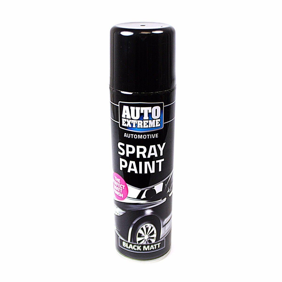 Auto Extreme Black Matt Spray Paint Perfect Matt Finish Car Wheel Van 250ml