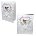 Traditional Royal White Wedding Photo Album With Box 5 x 7'' 25 Pages 5530