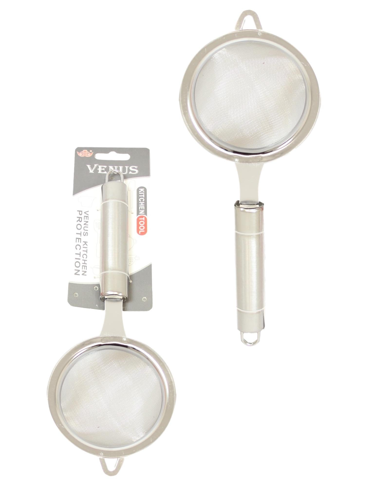 Kitchen Tool Stainless Steel Sieve Food Prep 9cm x 22cm 5555