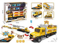 660-S41 2 in 1 Engineering Container Truck With Construction Vehicles, 140cm Spread Size