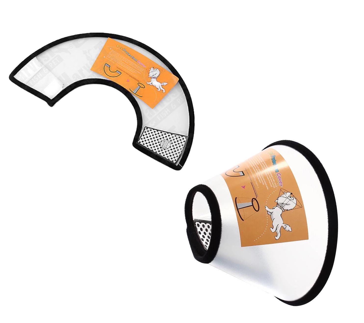 Pet Dog Plastic Adjustable Cone Collar 50 / 25 cm 5581