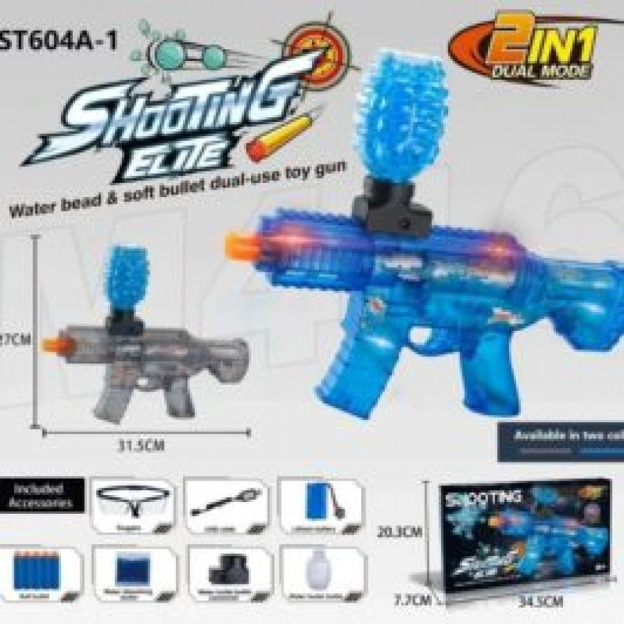 ST604A-1 2 In 1 Gel Blaster + Soft M416 Assorted Colours