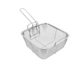 Stainless Steel Square Chip Frying Basket 19.5 cm Long Handle 14.5 cm 5591 / 6417