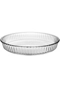 PB Borcam Round Glass Desserts Flan Cheesecake Tart Dish 2.95 Litre 32cm x 5cm 59014 (Parcel Plus Rate)