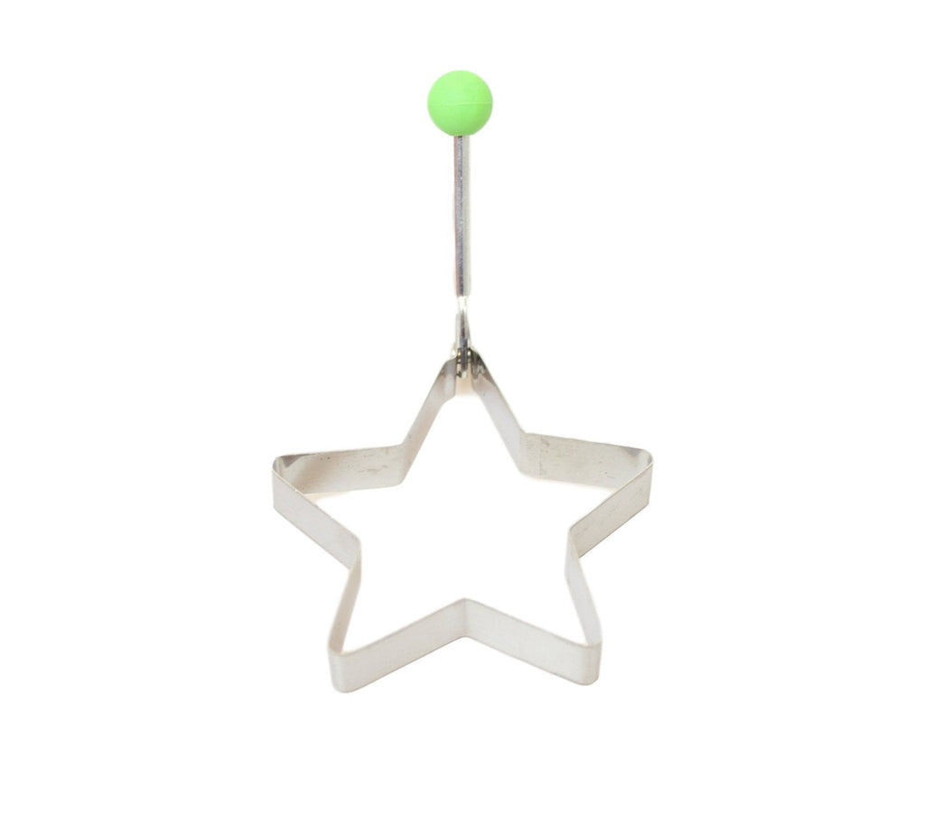 Stainless Steel Egg Mould Star Flower Shaped Easy Handle Bake Mould 9.5cm 5901