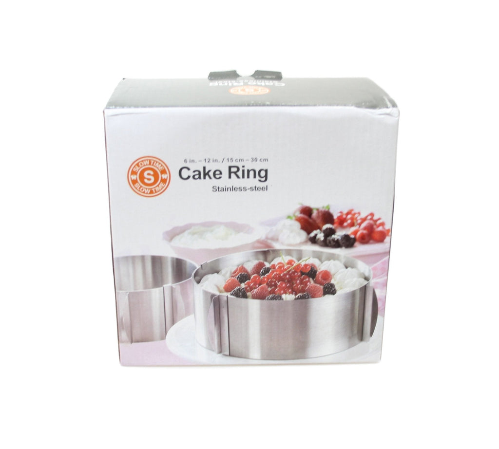 Stainless Steel Adjustable Round Cake Tin Ring 16-30 cm 5913