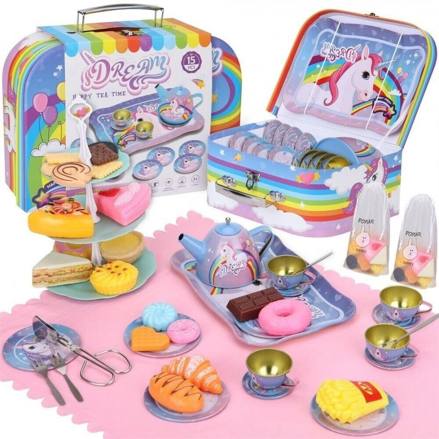 9798-15A Dream Unicorn Rainbow Tea Set 15pcs