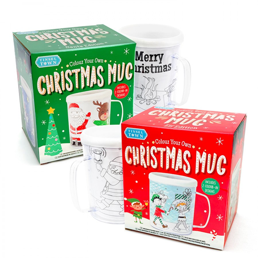 R01-1456-F Christmas Colour-In Mug Assorted