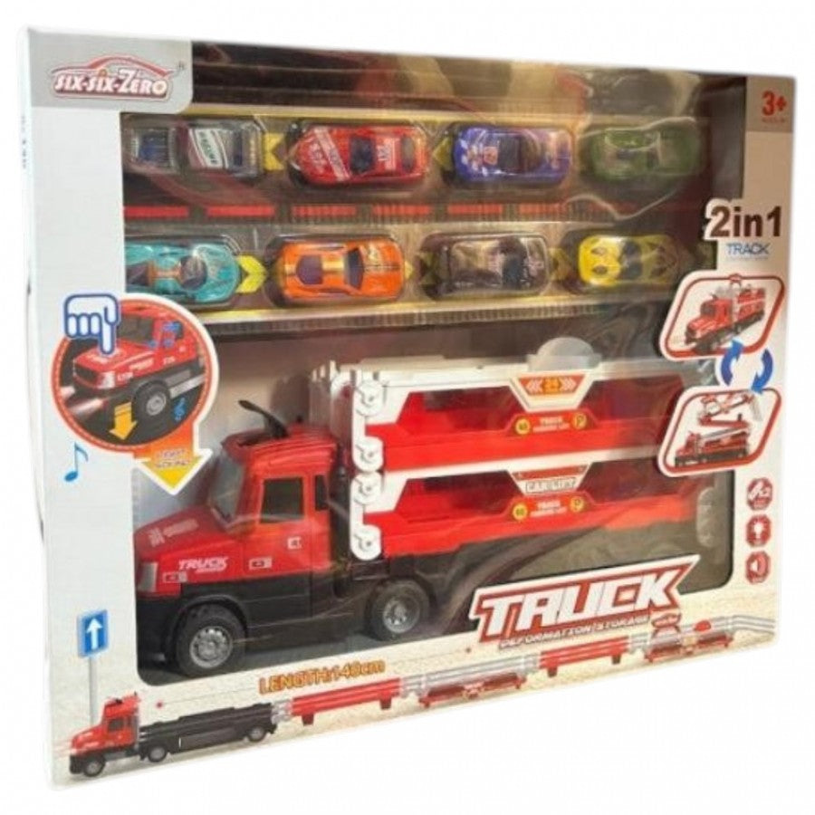 660-S40 2 in 1 Fire Container Truck With Fire Rescue Vehicles, 140cm Spread Size