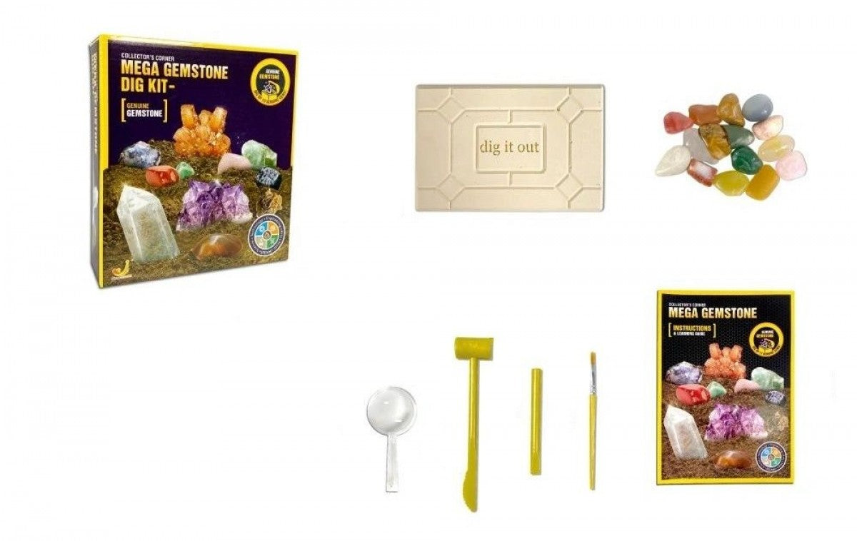AT694 Mega Gemstone Dig Kit Genuine Gemstone 19pcs Set