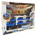 660-S39 2 in 1 Police Container Truck With Police Vehicles, 140cm Spread Size