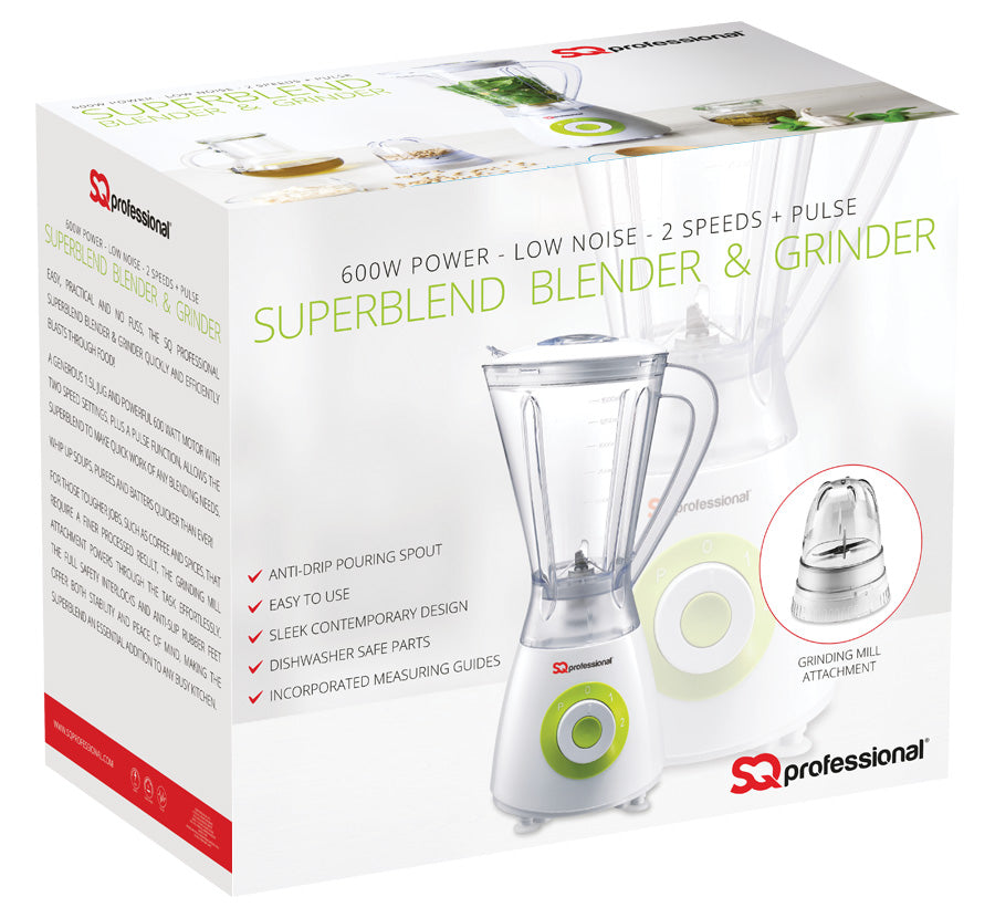SQ Professional Blitz Blender and Grinder 600W Black 2338 / 5685