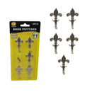 5 Pack Chrome Mini Picture Curtain Hooks With Nails 3cm 6002
