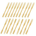 Mini Wooden Bamboo Food Fruit Picks Forks Skewers 9 cm Pack of 100 6028