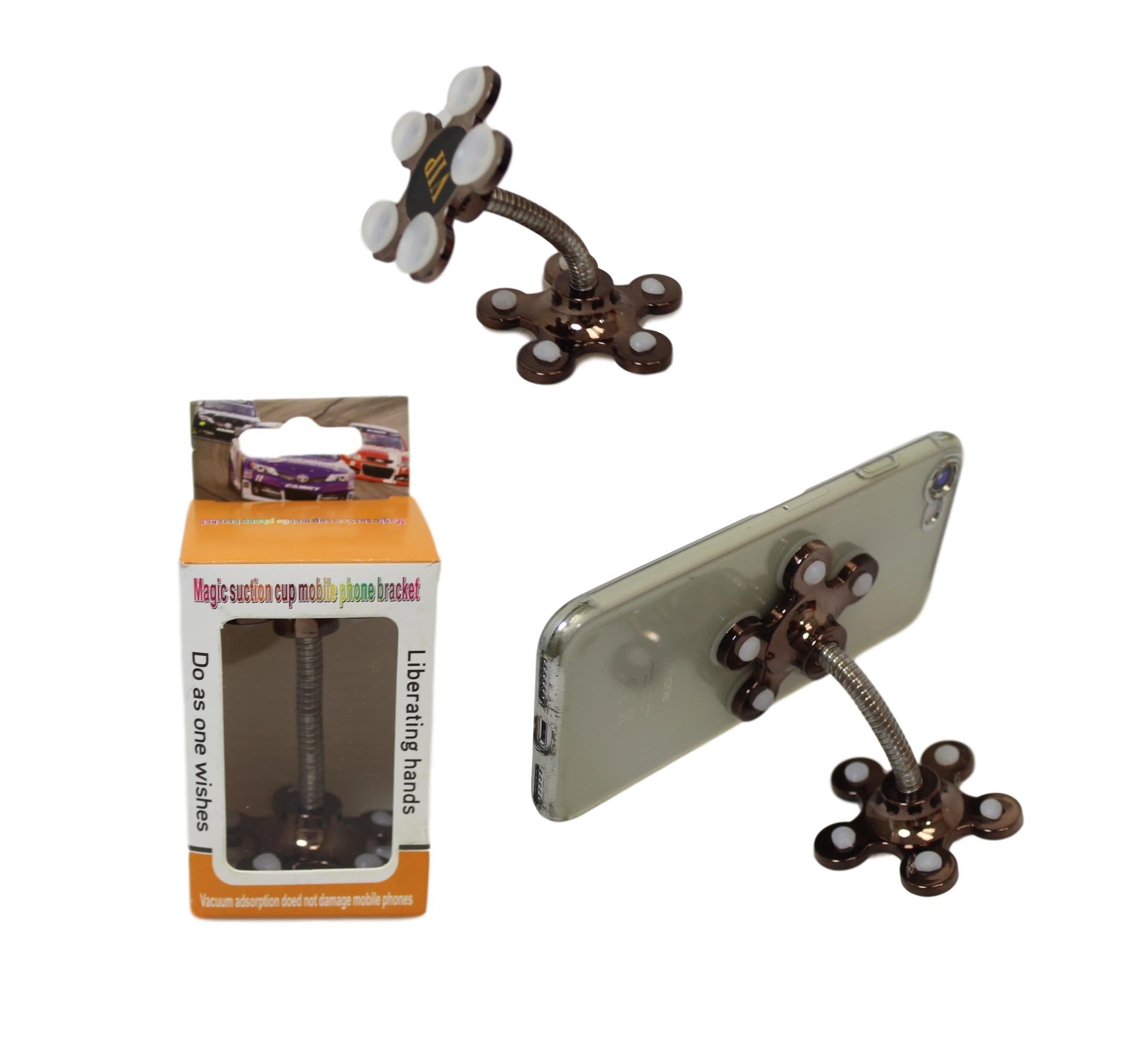 Suction Cup Mobile Phone Holder Stand  17cm Assorted Colours 6072